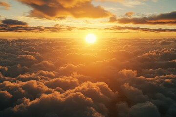 Wall Mural - fantastic sunrise in the mountains dramatic scene beauty world mountain top landscape view with clou