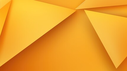 Wall Mural - 3d abstract background with yellow triangles on an orange color, vector illustration. realistic temp
