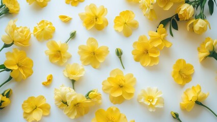 Wall Mural - Crocus flower collection displayed on a background.