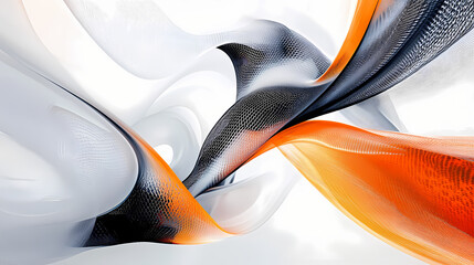 Wall Mural - abstract digital flowing art