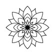 © Narendro nath - black and white flower vector