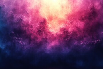 Poster - Abstract Cosmic Gradient Light Leak with Blurry Glows and Dust Texture for Creative Photo Overlay and Background