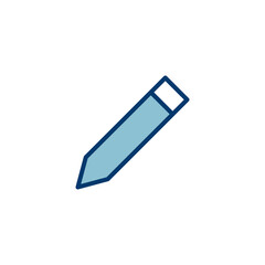 Poster - pencil icon vector isolated on white background. pencil vector icon