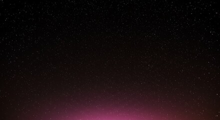 night sky with stars sparkling on black background