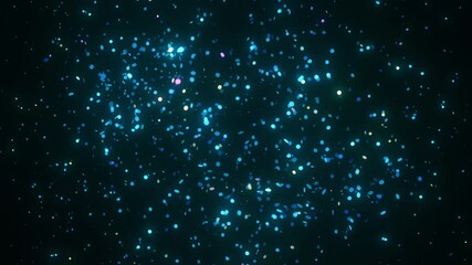 Wall Mural - glowing particles dynamically align to form a futuristic map of mexico. the animation features rotat