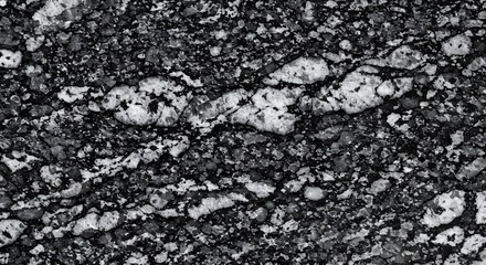 Aufkleber - Close up of Black and White Granite Stone Texture Pattern Background