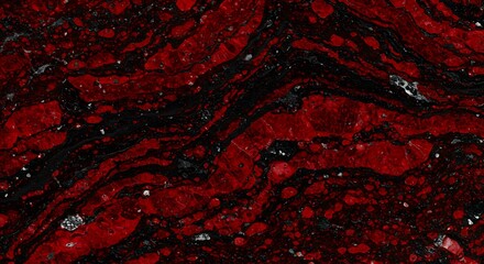 Aufkleber - Dark red granite texture with black veins and unique stone patterns