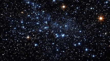 Wall Mural - brilliant star cluster with colorful stars in deep space