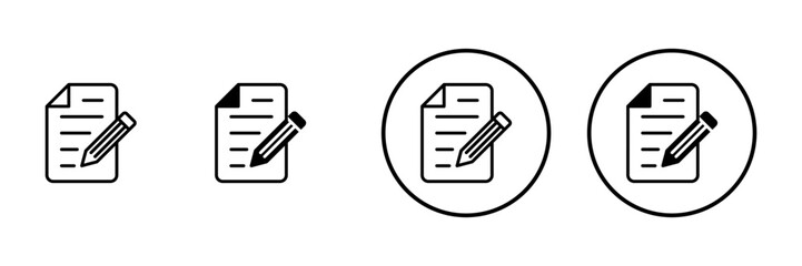 Note icon vector. notepad sign and symbol