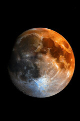 Wall Mural - planet moon in space