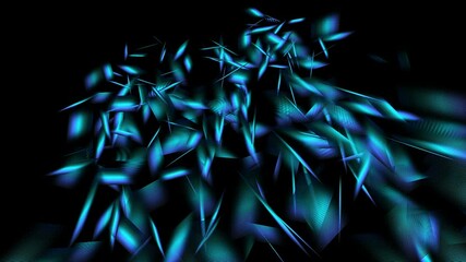 Wall Mural - 4k geometric colorful video background loop. an interesting moving texture with sharp geometry and a
