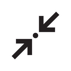 illustration of the minimize button icon vector design