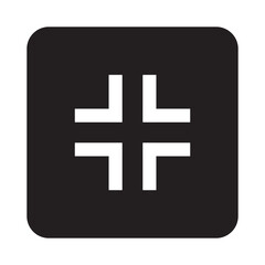 Wall Mural - illustration of the minimize button icon vector design