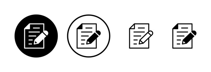 Note icon logo design. notepad sign and symbol