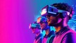 © ศุภมาส - Three people wearing virtual reality goggles