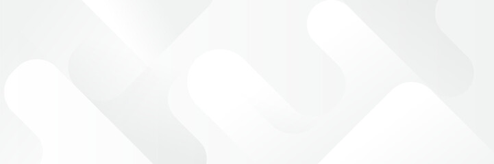 Wall Mural - abstract white geometric banner design background.