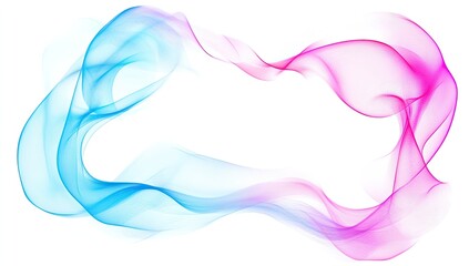 Aufkleber - Abstract, vibrant, flowing frame