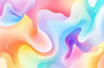 Poster - Abstract vibrant fluid colours
