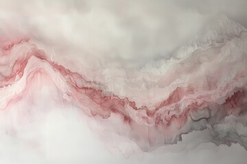 Wall Mural - ethereal abstract landscape with soft pink and gray tones