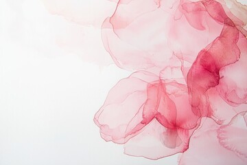 Wall Mural - soft abstract pink floral background with elegant watercolor effects
