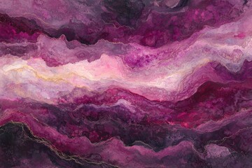 Wall Mural - abstract swirling textures in shades of pink and purple hues