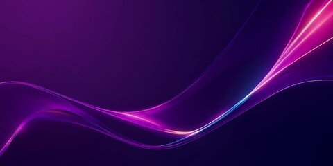 Wall Mural - elegant purple abstract with flowing light streaks. dynamic, modern presentations background
