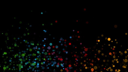 Fototapete - Colorful circle dots abstract tech geometric background