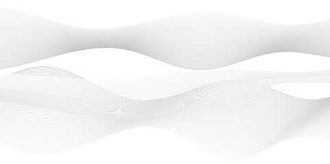 Wall Mural - abstract white and gray line dynamic creative smooth beautiful space digital composite sound and wav