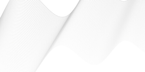 Wall Mural - abstract white and gray line dynamic creative smooth beautiful space digital composite sound and wav