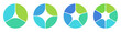© Лилия Агапова - 3 to 6 Part Pie Chart Design Template