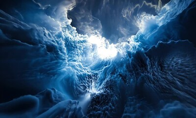 Canvas Print - Quick-Firing Fireworks with Glowing Trails Forming Intricate Patterns and Fading Gracefully Made with Generative AI Technology