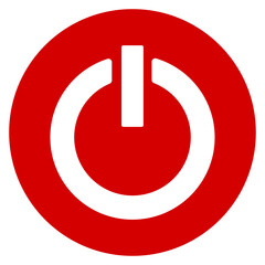 red power button