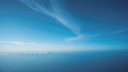Wall Mural - beautiful blue sky with white clouds during sunrise