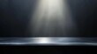 © afterfast - Dark Stage with Spotlight and Metal Surface