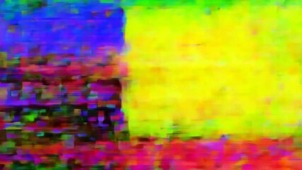 Wall Mural - abstract art: digital manipulation and colorful pixelation create a unique visual effect, evoking fe
