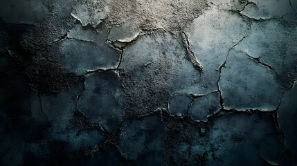 Wall Mural - textured backdrop with a rough cracked surface and deep shadows