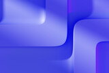 3d blue background with abstract square line pattern on wall. Relief gradient wallpaper of geometric shapes with light and shadow. Futuristic architecture design, render tech banner. 3D illustration
