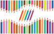© maxmoyen25 - Colored pencils with space for your text. Wave pencils. Colored pencils, color palette.