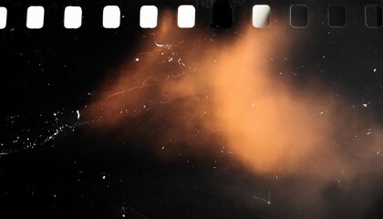 Wall Mural - burn film and dust scratches overlay real film scan for effects and transitions
