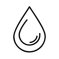 Wall Mural - water drop outline vector illustration for graphic design resources and icon symbol representing wat