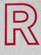 © squeebcreative - Written Wording in Distressed State Typography Found Ransom Letter R