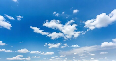 Wall Mural - clear sky with wandering clouds, free in the vault of heaven. against the deep blue sky, white cloud
