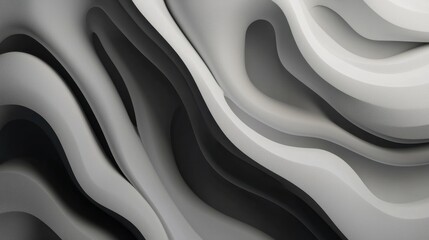 Wall Mural - subtle geometric white background with abstract curves and professional business aesthetics.