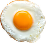 Fried egg on a transparent background 투명한 배경에 계란후라이 とうめいなはいけいにあるめだまやき