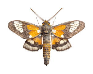 Butterfly display nature isolated on transparent background, png