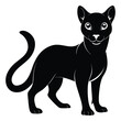 © Rashed Chowdhury - Black silhouette Fossa with no background