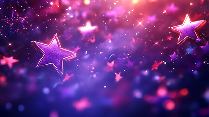 Aufkleber - Patriotic background illustration of stars and stripes