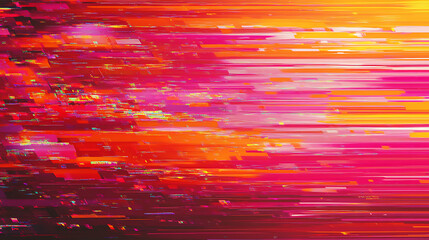 Aufkleber - Abstract landscape background with japanese bamboo pattern 3d illustration