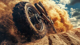 Raster illustration of motocross, off road and so on, isolated tire tracks, wheels and tires from cars and motorcycles, motorcycle racing, drag racing, drift, rally, 3d rendering background