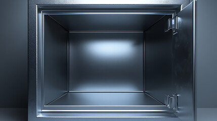 Poster - Security metal safe with empty space inside